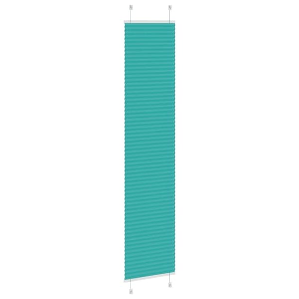 vidaXL Plisségardin Benzin Grøn 40x200 cm Stofbredde 39,4 cm Polyester