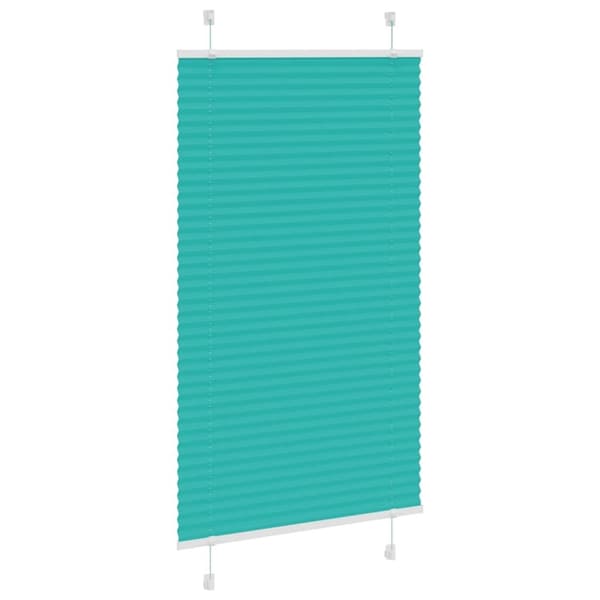 vidaXL Plisségardin Benzin Grøn 80x100 cm Stofbredde 79,4 cm Polyester