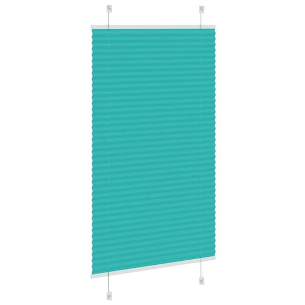 vidaXL Plisségardin Benzin Grøn 80x100 cm Stofbredde 79,4 cm Polyester
