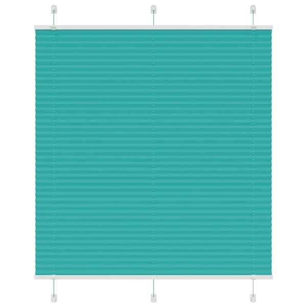 vidaXL Plisségardin Benzin Grøn 115x100cm Stofbredde 114,4cm Polyester