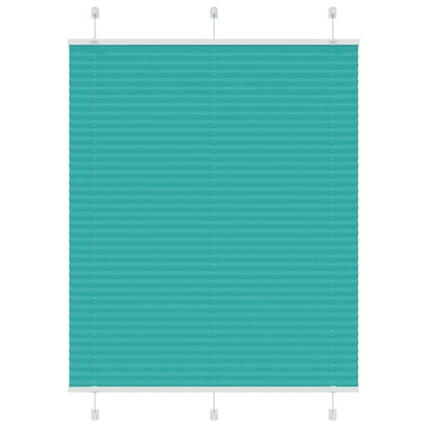 vidaXL plisségardin Bensin Grønn 105x100 cm Stoff Bredde 104,4 cm