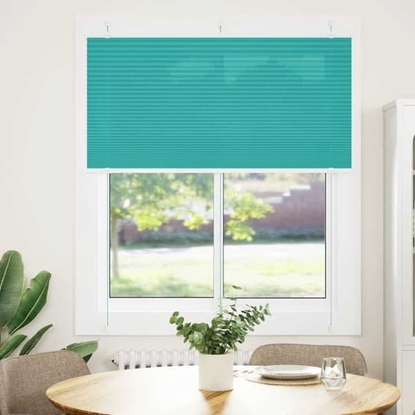 vidaXL Plisségardin Bensin Grønn 115x100 cm Stoffbredde 114,4 cm