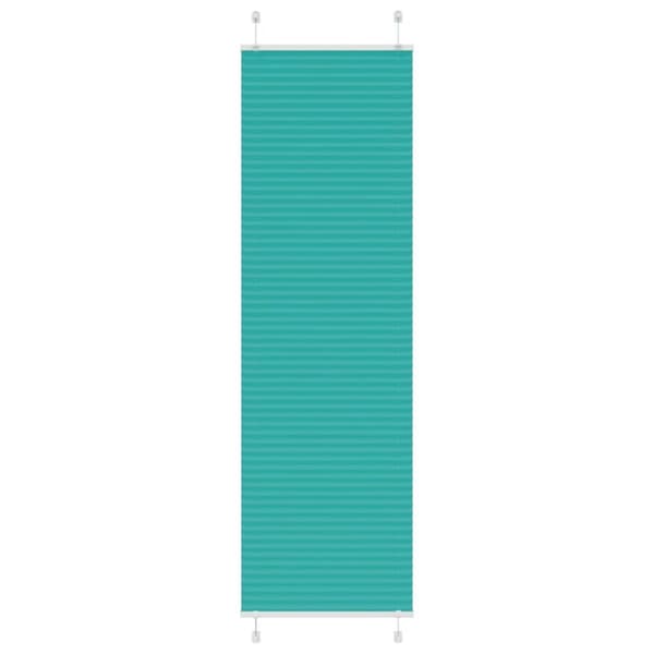 vidaXL Plisségardin Benzin Grøn 65x200 cm Stofbredde 64,4 cm Polyester