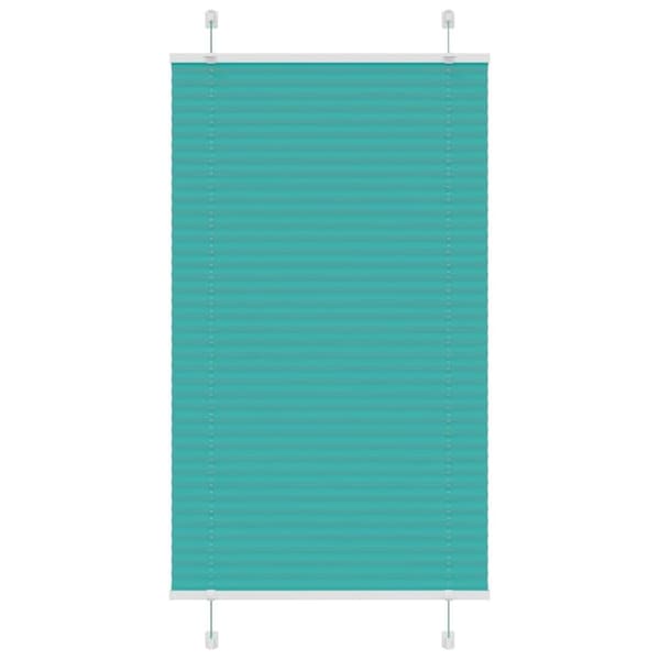 vidaXL Plisserad persienn bensingrön 75x150 cm tyg bredd 74,4cm