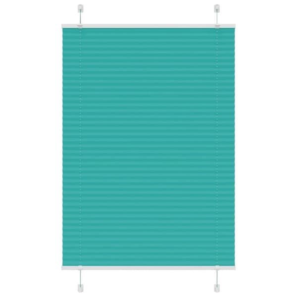 vidaXL Plisségardin Benzin Grøn 85x150 cm Stofbredde 84,4 cm Polyester