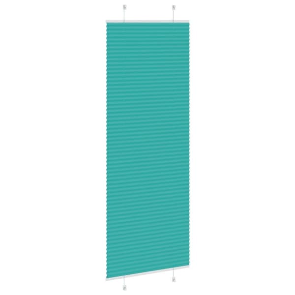 vidaXL Plisségardin Benzin Grøn 75x200 cm Stofbredde 74,4 cm Polyester
