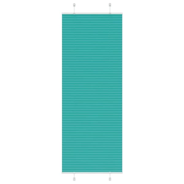 vidaXL Plisségardin Benzin Grøn 75x200 cm Stofbredde 74,4 cm Polyester
