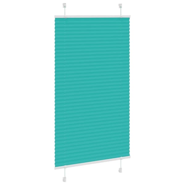 vidaXL Plisségardin Benzin Grøn 70x150 cm Stofbredde 69,4 cm Polyester