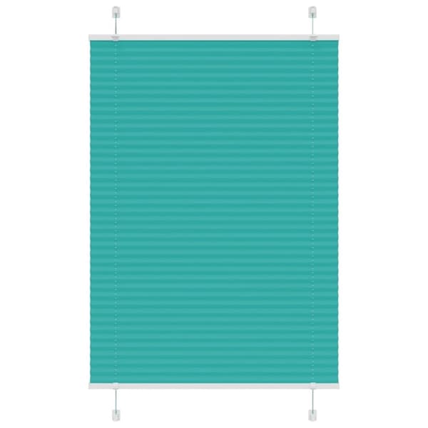 vidaXL Plisserad persienn bensingrön 95x100 cm tyg bredd 94,4cm