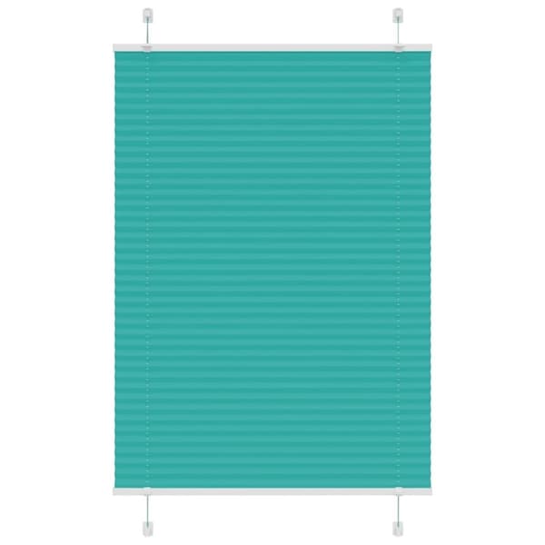 vidaXL Plisségardin Benzin Grøn 90x100 cm Stofbredde 89,4 cm Polyester