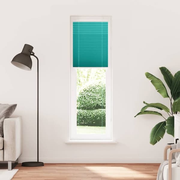 vidaXL Plisségardin Benzin Grøn 60x200 cm Stofbredde 59,4 cm Polyester