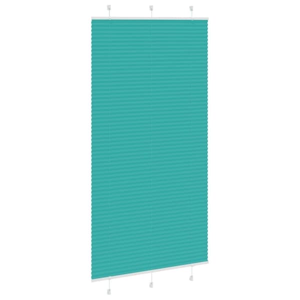 vidaXL Plisségardin Benzin Grøn 110x200cm Stofbredde 109,4cm Polyester
