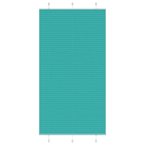 vidaXL Plisségardin Benzin Grøn 110x200cm Stofbredde 109,4cm Polyester