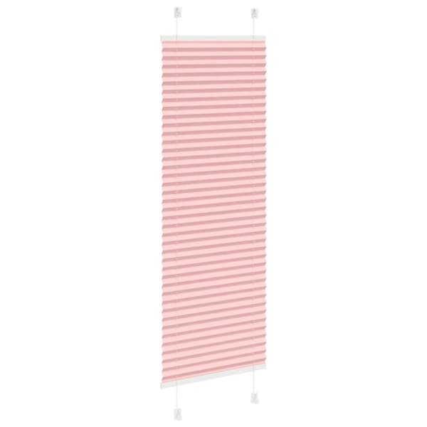 vidaXL Plisserad persienn rosa 45x150cm tyg bredd 44,4cm polyester