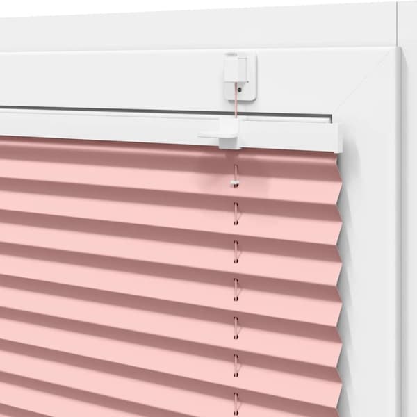 vidaXL Plisserad persienn rosa 110x100 cm tyg bredd 109,4cm polyester