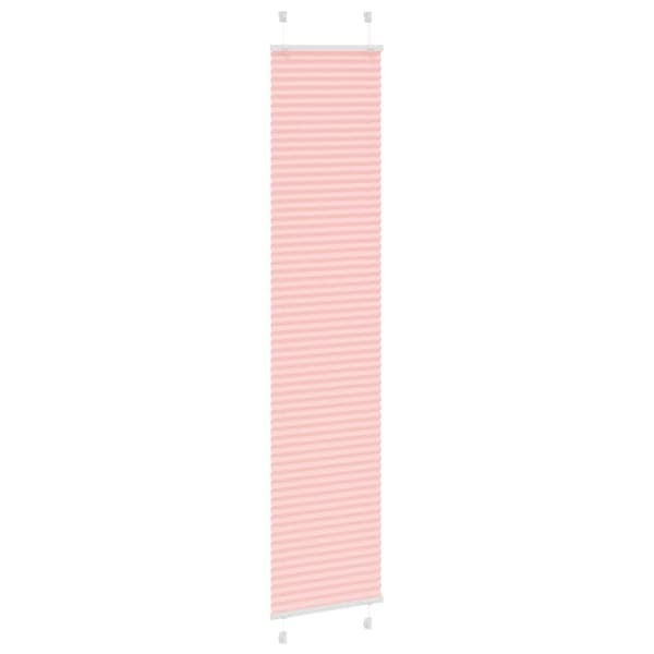 vidaXL Plisserad persienn rosa 40x200cm tyg bredd 39,4cm polyester