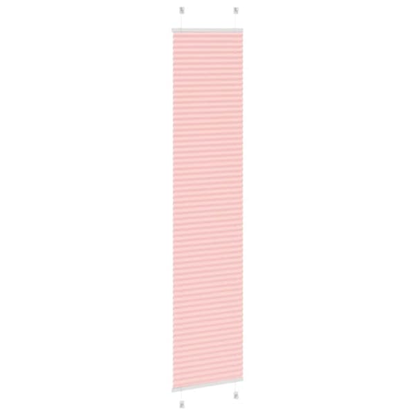 vidaXL Plisserad persienn rosa 40x200cm tyg bredd 39,4cm polyester