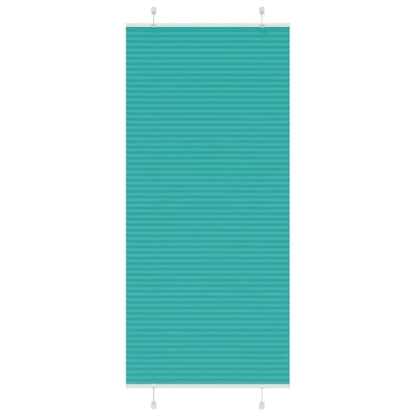 vidaXL Plisségardin Benzin Grøn 95x200 cm Stofbredde 94,4 cm Polyester