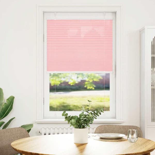 vidaXL plisségardin Rosa 70x100 cm Stoff Bredde 69,4 cm Polyester