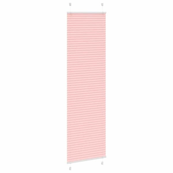 vidaXL plisségardin Rosa 65x200 cm Stoff Bredde 64,4 cm Polyester