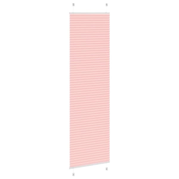 vidaXL plisségardin Rosa 65x200 cm Stoff Bredde 64,4 cm Polyester