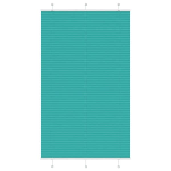 vidaXL Plisségardin Benzin Grøn 120x200cm Stofbredde 119,4cm Polyester