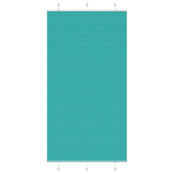 vidaXL Plisségardin Benzin Grøn 105x200cm Stofbredde 104,4cm Polyester