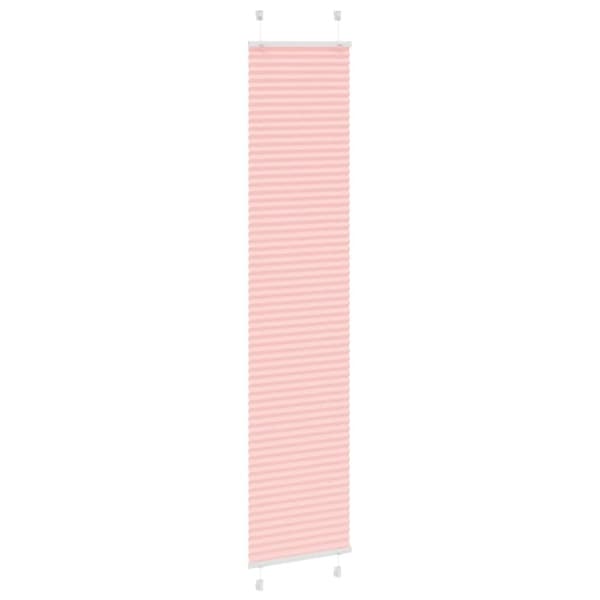 vidaXL Plisségardin Lyserød 45x200 cm Stofbredde 44,4 cm Polyester
