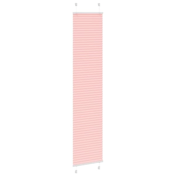 vidaXL Plisségardin Lyserød 40x200 cm Stofbredde 39,4 cm Polyester