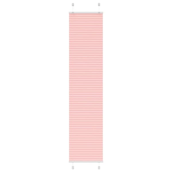 vidaXL Plisségardin Lyserød 40x200 cm Stofbredde 39,4 cm Polyester