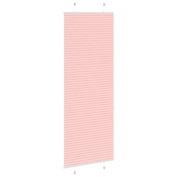 vidaXL plisségardin Rosa 70x200 cm Stoff Bredde 69,4 cm Polyester