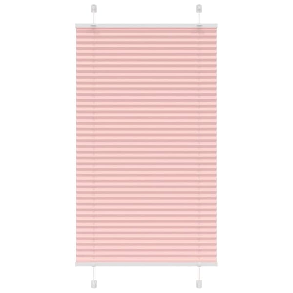 vidaXL plisségardin Rosa 75x100 cm Stoff Bredde 74,4 cm Polyester