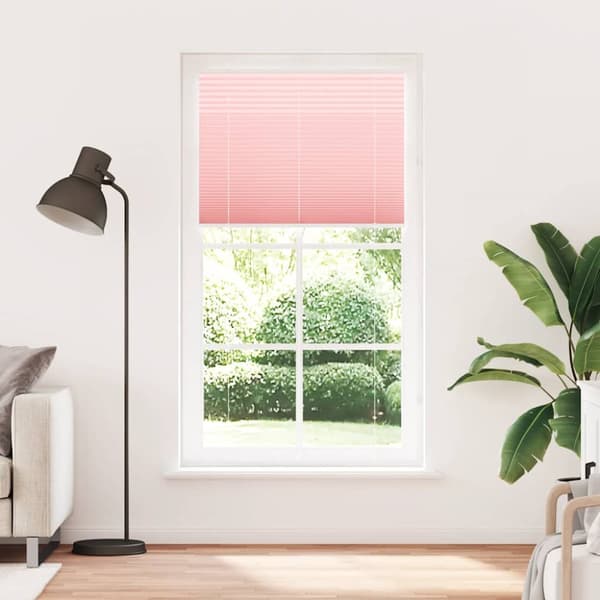 vidaXL plisségardin Rosa 100x200 cm Stoff Bredde 99,4 cm Polyester