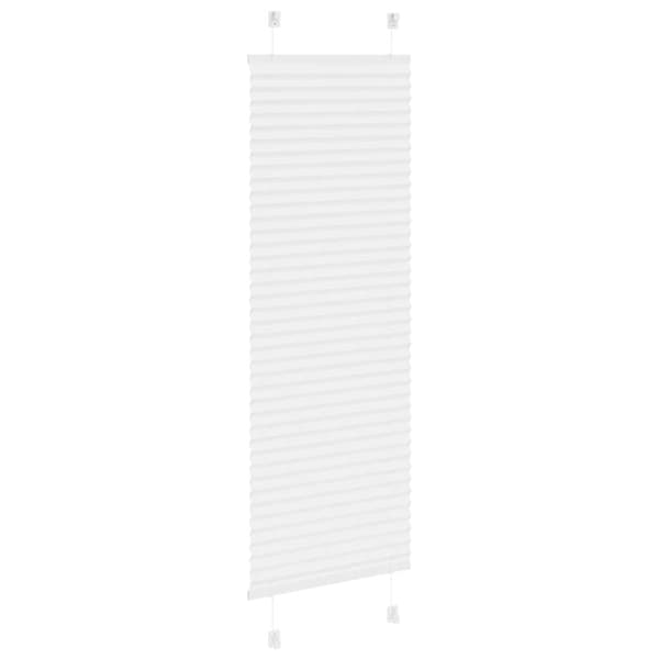 vidaXL plisségardin Hvit 45x150 cm Stoff Bredde 44,4 cm Polyester