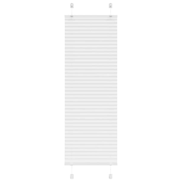 vidaXL plisségardin Hvit 45x150 cm Stoff Bredde 44,4 cm Polyester