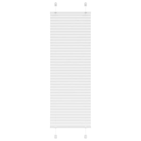 vidaXL plisségardin Hvit 40x150 cm Stoff Bredde 39,4 cm Polyester