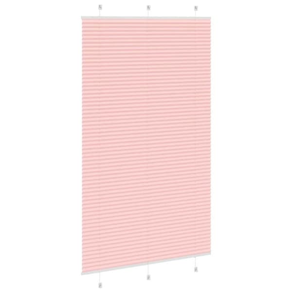vidaXL plisségardin Rosa 115x200 cm Stoff Bredde 114,4 cm Polyester
