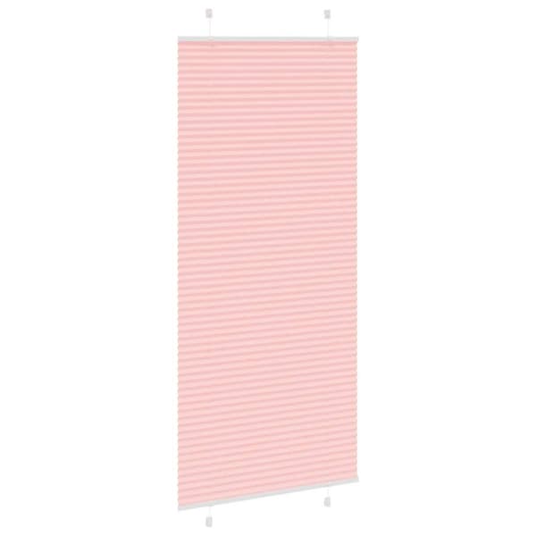 vidaXL plisségardin Rosa 85x200 cm Stoff Bredde 84,4 cm Polyester