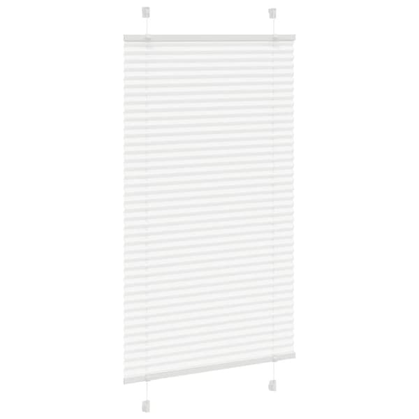 vidaXL plisségardin Hvit 80x100 cm Stoff Bredde 79,4 cm Polyester