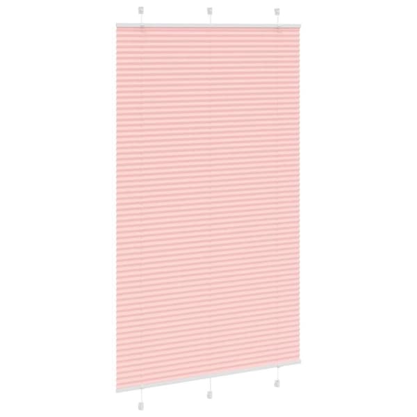 vidaXL Plisségardin Lyserød 120x200 cm Stofbredde 119,4 cm Polyester