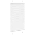 Miniatyrbillede 3 af 11: vidaXL Plisségardin Hvid 75x100 cm Stofbredde 74,4 cm Polyester