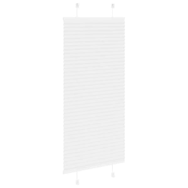 vidaXL plisségardin Hvit 55x100 cm Stoff Bredde 54,4 cm Polyester