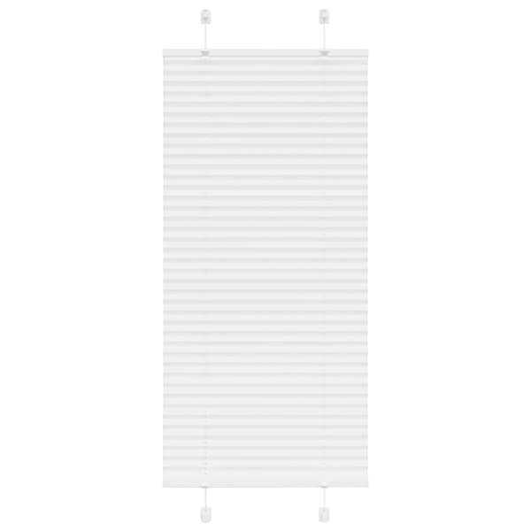vidaXL Plisségardin Hvid 55x150 cm Stofbredde 54,4 cm Polyester
