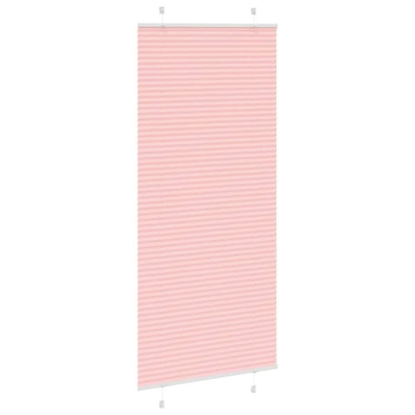 vidaXL plisségardin Rosa 95x200 cm Stoff Bredde 94,4 cm Polyester