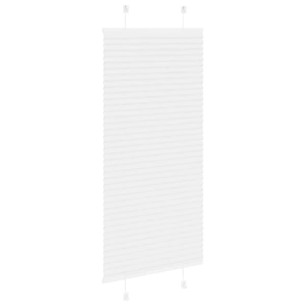 vidaXL plisségardin Hvit 60x100 cm Stoff Bredde 59,4 cm Polyester