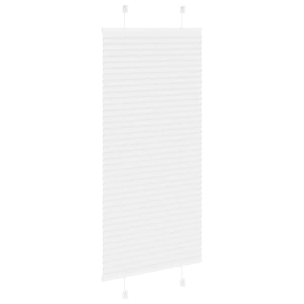 vidaXL laskostettu blind Valkoinen 65x100 cm Kankaan leveys 64,4 cm