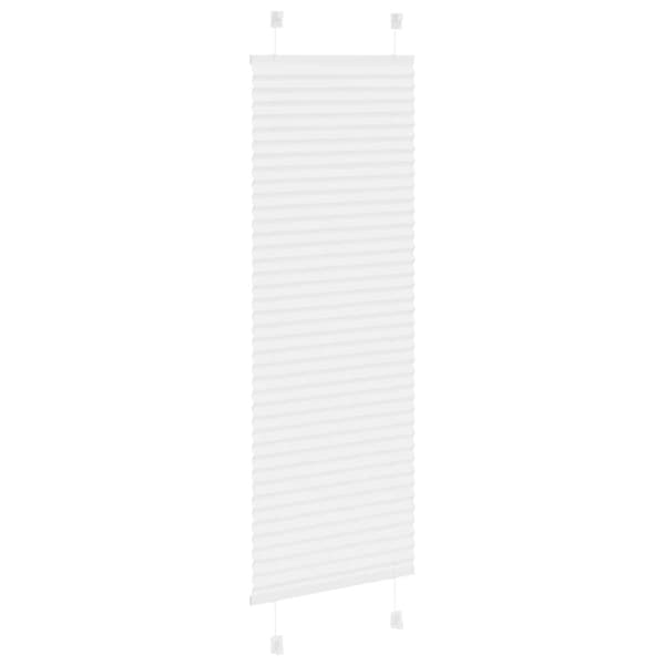 vidaXL plisségardin Hvit 50x100 cm Stoff Bredde 49,4 cm Polyester