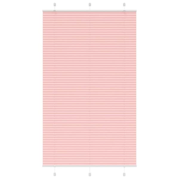 vidaXL plisségardin Rosa 120x200 cm Stoff Bredde 119,4 cm Polyester