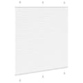 Miniatyrbilde 4 av 11: vidaXL plisségardin Hvit 120x100 cm Stoff Bredde 119,4 cm Polyester
