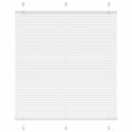 Miniatyrbilde 1 av 11: vidaXL plisségardin Hvit 120x100 cm Stoff Bredde 119,4 cm Polyester